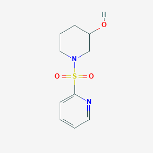 1-(Pyridin-2-ylsulfonyl)piperidin-3-ol chemical structure (CAS 1353986-28-3)