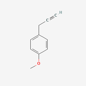 1-Methoxy-4-(prop-2-yn-1-yl)benzene chemical structure (CAS 13540-76-6)