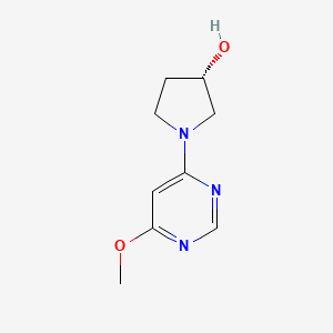 (S)-1-(6-Methoxypyrimidin-4-yl)pyrrolidin-3-ol chemical structure (CAS 1354000-76-2)