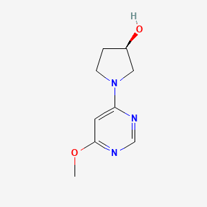 (R)-1-(6-Methoxypyrimidin-4-yl)pyrrolidin-3-ol chemical structure (CAS 1354006-76-0)
