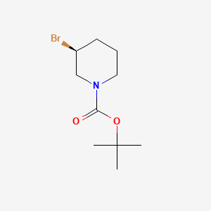 (S)-tert-Butyl 3-bromopiperidine-1-carboxylate chemical structure (CAS 1354017-20-1)