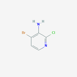 4-Bromo-2-chloropyridin-3-amine chemical structure (CAS 1354021-09-2)