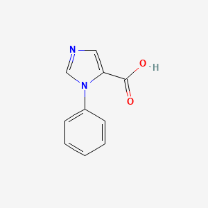 1-Phenyl-1H-imidazole-5-carboxylic acid chemical structure (CAS 135417-65-1)