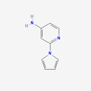 2-(1H-Pyrrol-1-yl)pyridin-4-amine chemical structure (CAS 1354221-50-3)