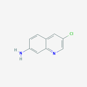 3-Chloroquinolin-7-amine chemical structure (CAS 1354222-11-9)