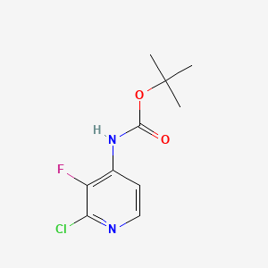 tert-Butyl (2-chloro-3-fluoropyridin-4-yl)carbamate chemical structure (CAS 1354223-71-4)