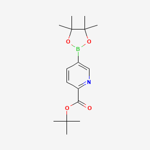 tert-Butyl 5-(4,4,5,5-tetramethyl-1,3,2-dioxaborolan-2-yl)picolinate chemical structure (CAS 1354356-24-3)