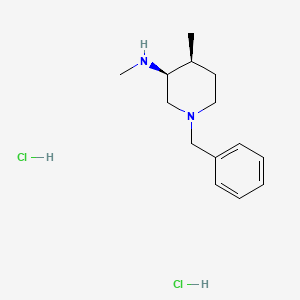 (3S,4S)-1-Benzyl-N,4-dimethylpiperidin-3-amine dihydrochloride chemical structure (CAS 1354486-07-9)