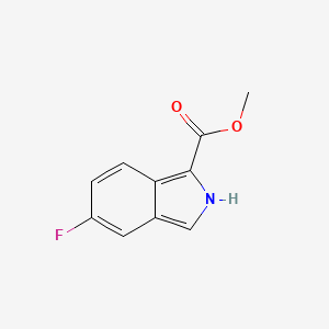 Methyl 5-fluoro-2H-isoindole-1-carboxylate chemical structure (CAS 1354648-97-7)