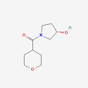 (S)-(3-Hydroxypyrrolidin-1-yl)(tetrahydro-2H-pyran-4-yl)methanone chemical structure (CAS 1354691-47-6)