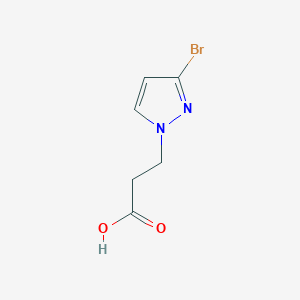3-(3-Bromo-1H-pyrazol-1-yl)propanoic acid chemical structure (CAS 1354706-32-3)