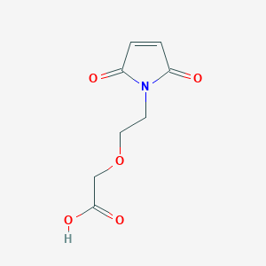 2-(2-(2,5-Dioxo-2,5-dihydro-1H-pyrrol-1-yl)ethoxy)acetic acid chemical structure (CAS 1354714-66-1)