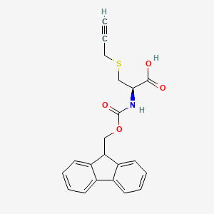N-(((9H-Fluoren-9-yl)methoxy)carbonyl)-S-(prop-2-yn-1-yl)-L-cysteine chemical structure (CAS 1354752-76-3)