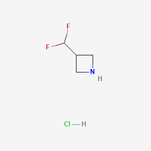 3-(Difluoromethyl)azetidine hydrochloride chemical structure (CAS 1354792-76-9)