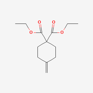 Diethyl 4-methylenecyclohexane-1,1-dicarboxylate chemical structure (CAS 1354932-11-8)