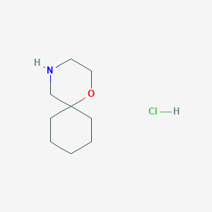 1-Oxa-4-azaspiro[5.5]undecane hydrochloride chemical structure (CAS 1354951-87-3)