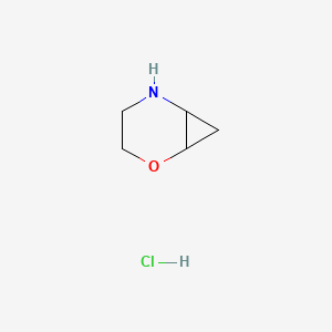 2-Oxa-5-azabicyclo[4.1.0]heptane hydrochloride chemical structure (CAS 1354952-28-5)