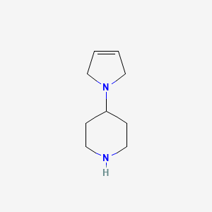 4-(2,5-Dihydro-1H-pyrrol-1-yl)piperidine chemical structure (CAS 1354952-53-6)