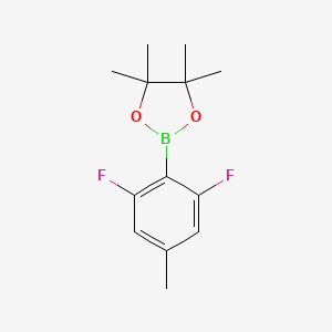 2-(2,6-Difluoro-4-methylphenyl)-4,4,5,5-tetramethyl-1,3,2-dioxaborolane chemical structure (CAS 1355011-22-1)