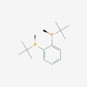(S,S)-1,2-Bis(t-butylmethylphosphino)benzene (S,S)-BenzP chemical structure (CAS 1355162-85-4)
