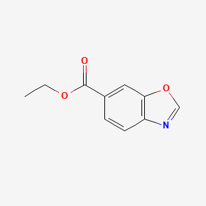 Ethyl benzo[d]oxazole-6-carboxylate chemical structure (CAS 1355171-03-7)
