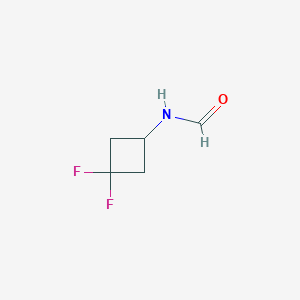 N-(3,3-Difluorocyclobutyl)formamide chemical structure (CAS 1355328-30-1)