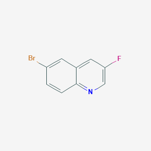 6-Bromo-3-fluoroquinoline chemical structure (CAS 1355583-13-9)