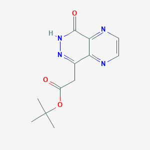 tert-Butyl 2-(8-oxo-7,8-dihydropyrazino[2,3-d]pyridazin-5-yl)acetate chemical structure (CAS 1355612-95-1)