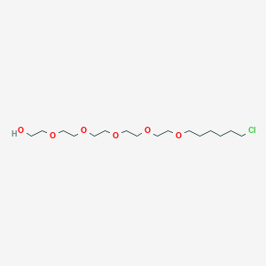 21-Chloro-3,6,9,12,15-pentaoxahenicosan-1-ol chemical structure (CAS 1355956-01-2)