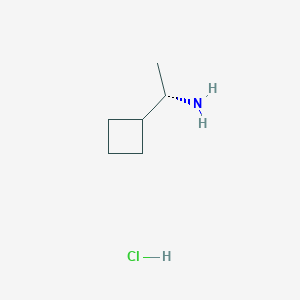 (1S)-1-Cyclobutylethan-1-amine hydrochloride chemical structure (CAS 1355969-30-0)