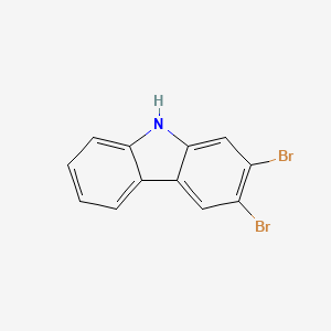 2,3-Dibromo-9H-carbazole chemical structure (CAS 1356059-56-7)