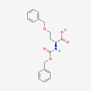(S)-4-(Benzyloxy)-2-(((benzyloxy)carbonyl)amino)butanoic acid chemical structure (CAS 1356084-95-1)