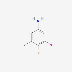 4-Bromo-3-fluoro-5-methylaniline chemical structure (CAS 1356113-07-9)