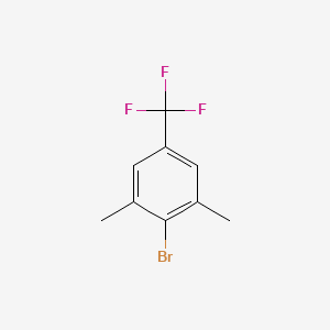 2-Bromo-1,3-dimethyl-5-(trifluoromethyl)benzene chemical structure (CAS 1356114-12-9)