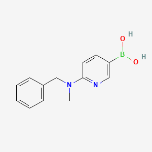(6-(Benzyl(methyl)amino)pyridin-3-yl)boronic acid chemical structure (CAS 1356239-98-9)