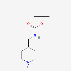 tert-Butyl (piperidin-4-ylmethyl)carbamate chemical structure (CAS 135632-53-0)