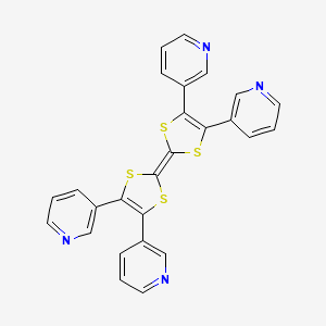 4,4',5,5'-Tetra(pyridin-3-yl)-2,2'-bi(1,3-dithiolylidene) chemical structure (CAS 1356336-68-9)