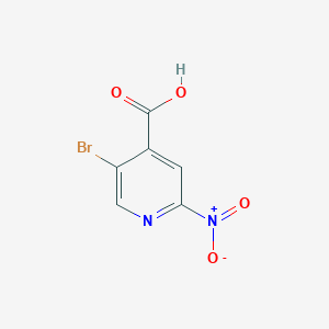 5-Bromo-2-nitroisonicotinic acid chemical structure (CAS 1356412-82-2)