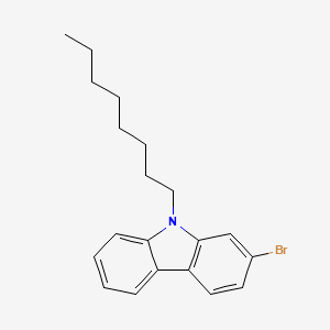2-Bromo-9-N-octyl-9H-carbazole chemical structure (CAS 1356465-23-0)