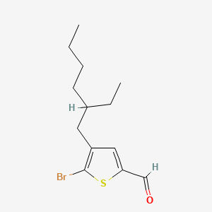 5-Bromo-4-(2-ethylhexyl)thiophene-2-carbaldehyde chemical structure (CAS 1356861-54-5)