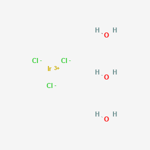 Iridium(III) chloride trihydrate chemical structure (CAS 13569-57-8)