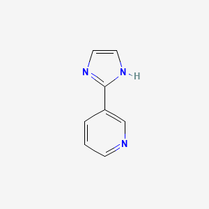 3-(1H-Imidazol-2-yl)pyridine chemical structure (CAS 13570-00-8)