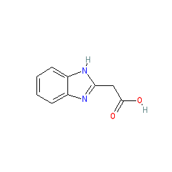 2-(1H-Benzo[d]imidazol-2-yl)acetic acid chemical structure (CAS 13570-08-6)