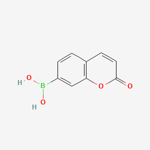 (2-Oxo-2H-chromen-7-yl)boronic acid chemical structure (CAS 1357078-03-5)