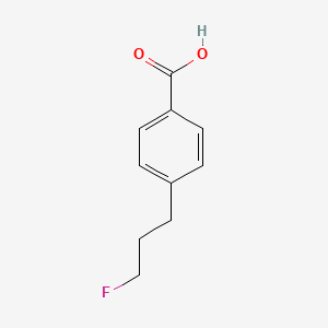 4-(3-Fluoropropyl)benzoic acid chemical structure (CAS 1357112-75-4)