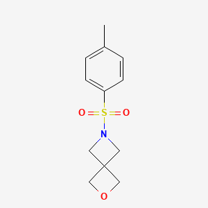 6-Tosyl-2-oxa-6-azaspiro[3.3]heptane chemical structure (CAS 13573-28-9)