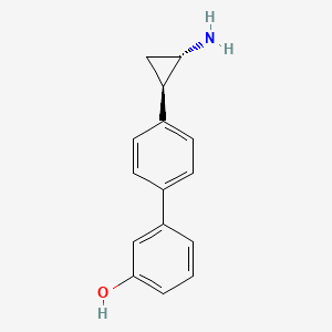 4'-((1R,2S)-2-Aminocyclopropyl)-[1,1'-biphenyl]-3-ol chemical structure (CAS 1357302-64-7)