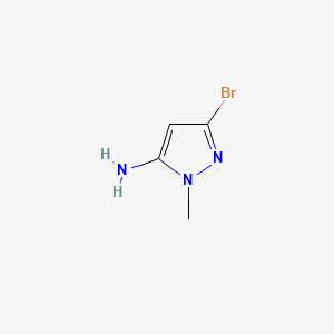 3-Bromo-1-methyl-1H-pyrazol-5-amine chemical structure (CAS 1357471-14-7)
