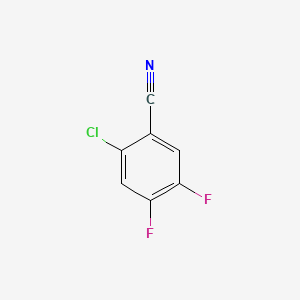 2-Chloro-4,5-difluorobenzonitrile chemical structure (CAS 135748-34-4)