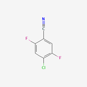 4-Chloro-2,5-difluorobenzonitrile chemical structure (CAS 135748-35-5)